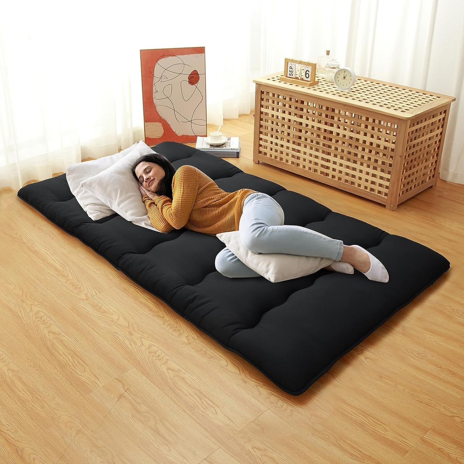 Twin/Full Size Japanese Floor Mattress Futon Mattress Foldable Mattress Roll Up