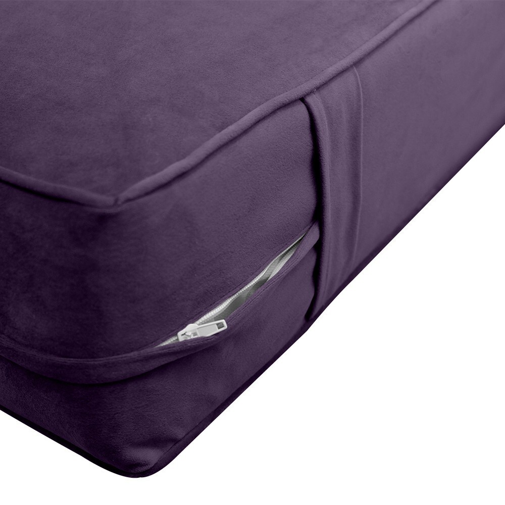 Same Pipe 6″ Twin-XL 80x39x6 Velvet Indoor Daybed Mattress |COVER ONLY|-AD339