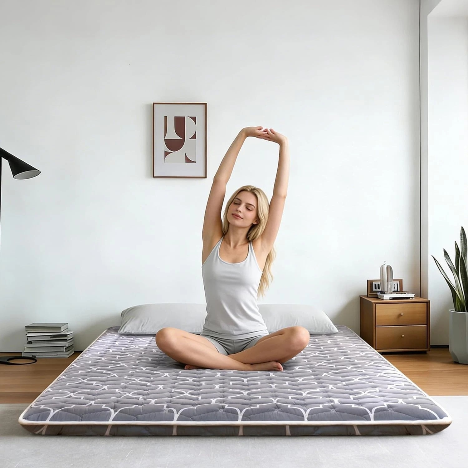 Luxury 9-Layer Queen Size Futon Mattress – Foldable, Portable for Every Occasion