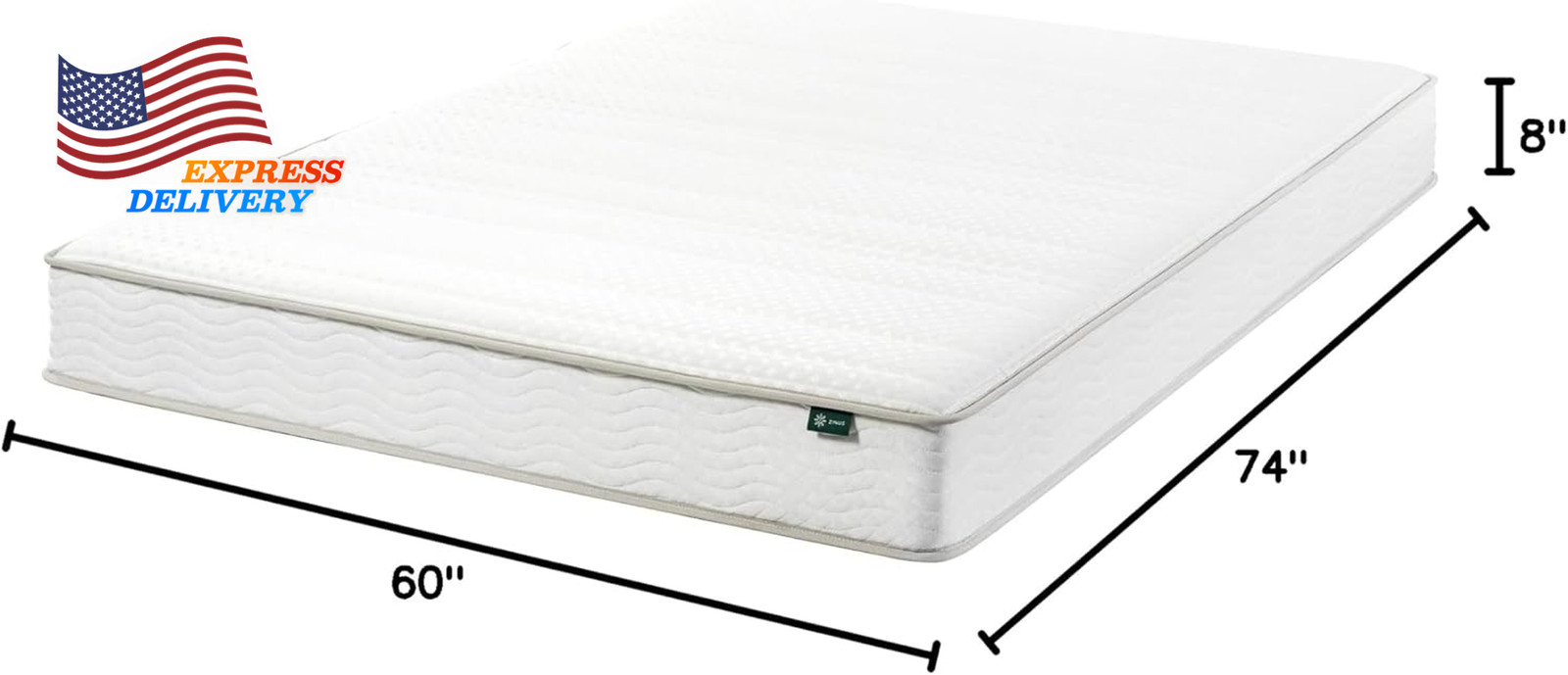 New Version 8 Inch Spring RV Mattress Short Queen for Rvs Campers & Trailers US