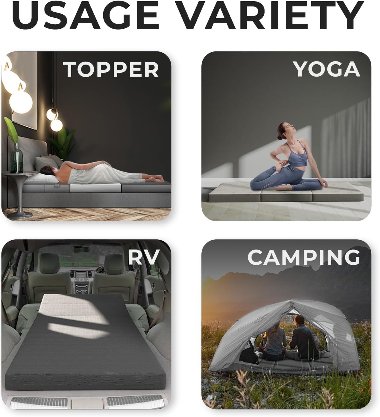 Lightweight Portable Mattress with Removable Cover – Perfect for Adults & Kids