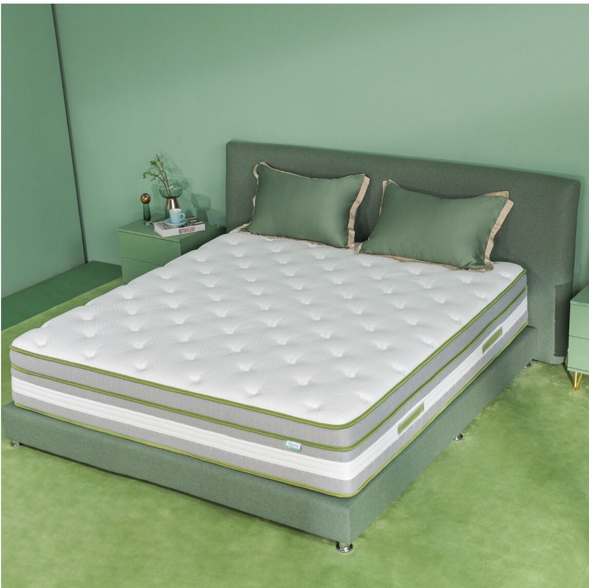 Novilla 12″ Mattress Queen Hypoallergenic Cooling Hybrid Memory Foam Durable