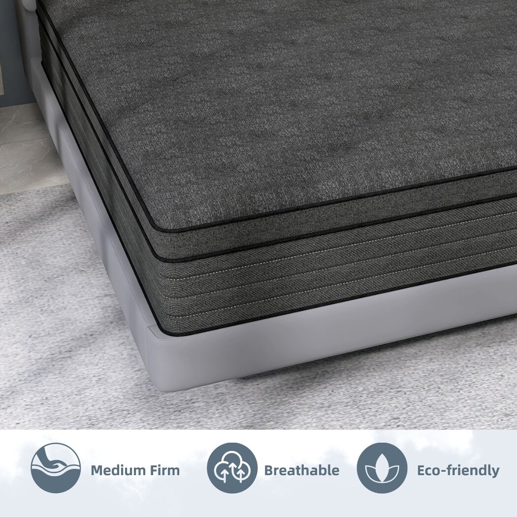 12/14 Inch Mattress in A Box Pocket Spring Memory Foam Twin Full Queen King Size