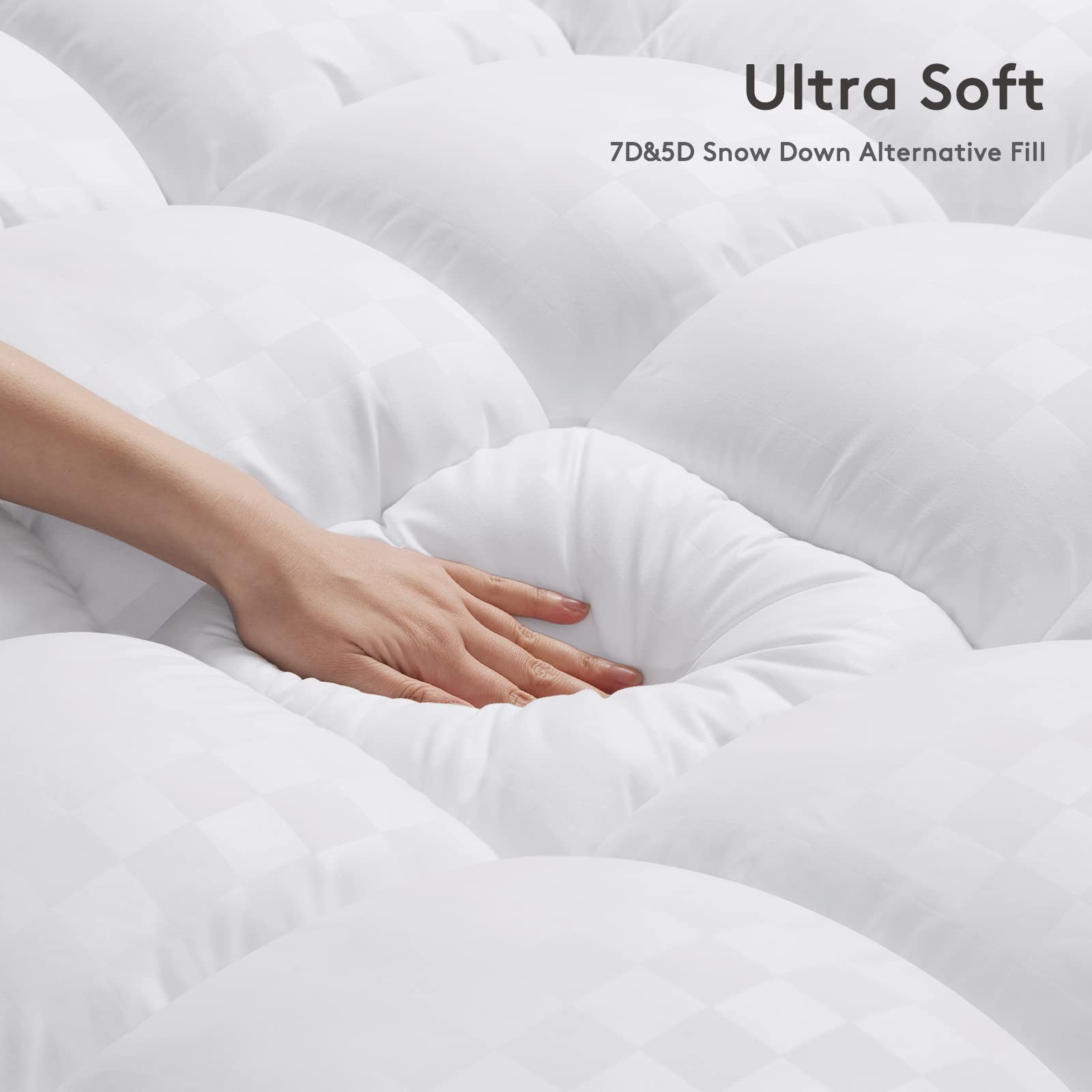 Mattress Topper King,Extra Thick Mattress Pad Cover for Back Pain,Cooling Mat…