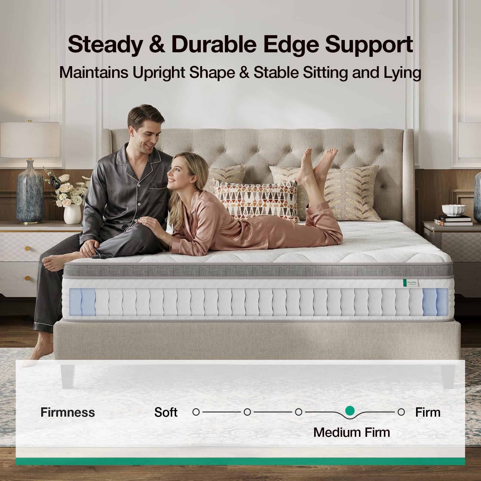 Novilla 12″ Hybrid Mattress Queen