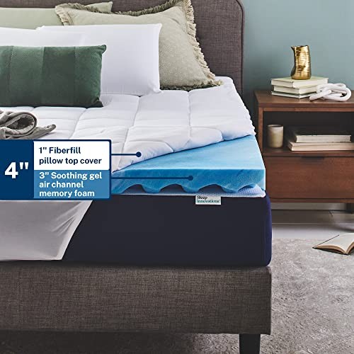 Dual Layer 4 Inch Memory Foam Mattress Size, Ultra Twin Topper Plush Support