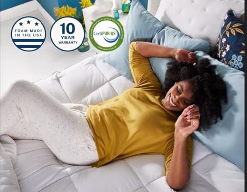 Dual Layer 4 Inch Memory Foam Mattress Size, Ultra Twin Topper Plush Support