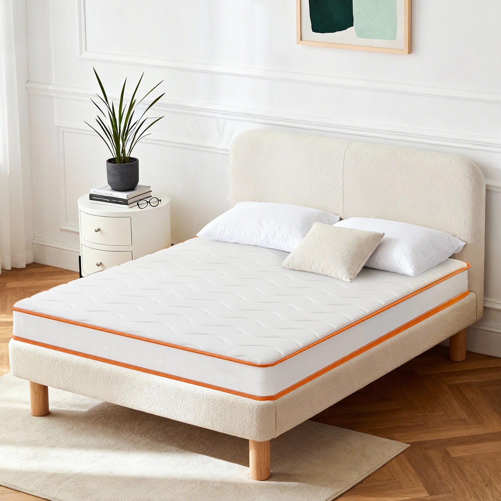6″ Hybrid Mattresses with Innerspring and Gel Memory Foam for Cool Night Sleep