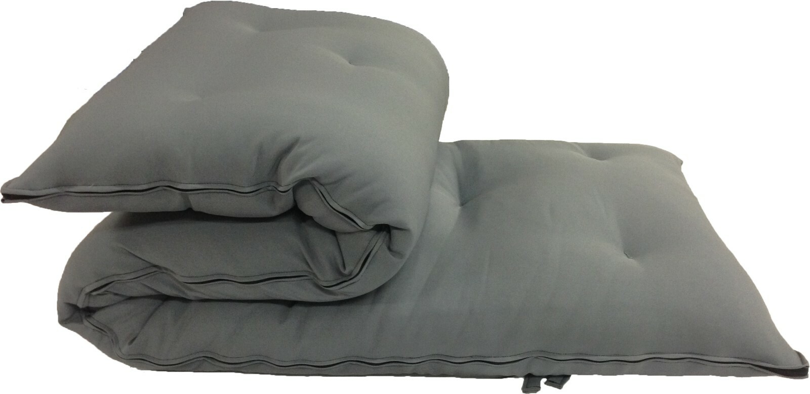 Full Size Floor Rolling Futon Mattresses, Sleepover Cotton Pads 3x54x80 Gray