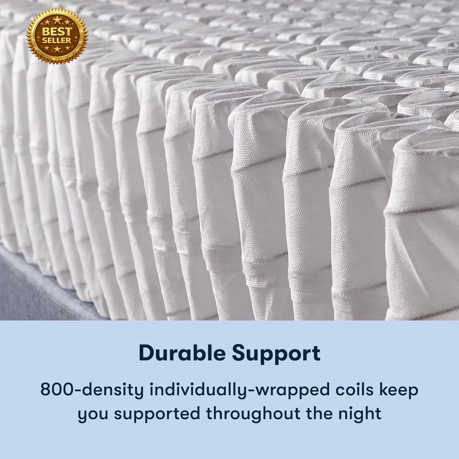 Sleeptrue Firm 11″ Twin Hybrid Mattress in a Box, Cooling Mattress, Breathable,