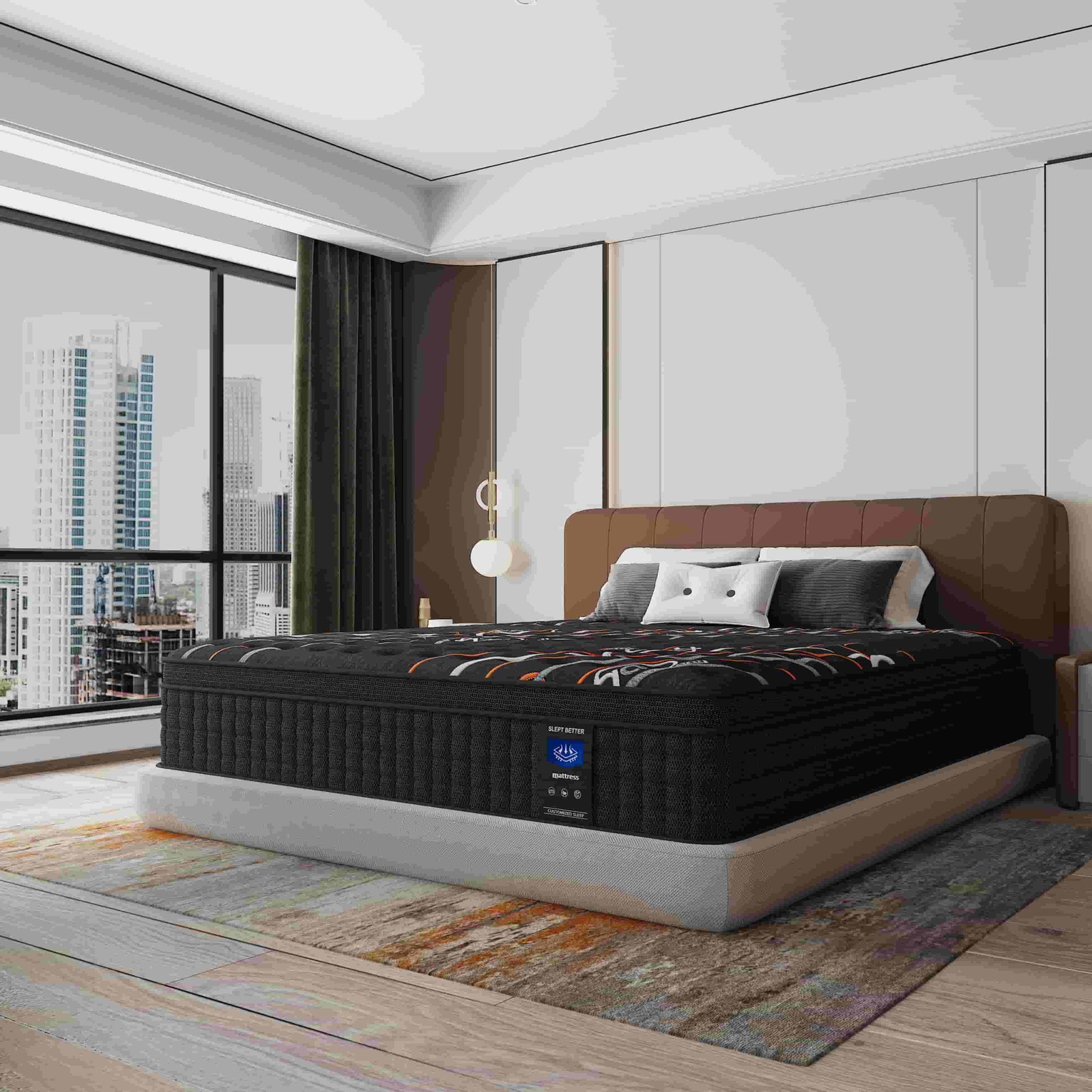 MRH Full 12 inch Euro Top Hybrid Mattress in a Box – Memory Foam & Individually