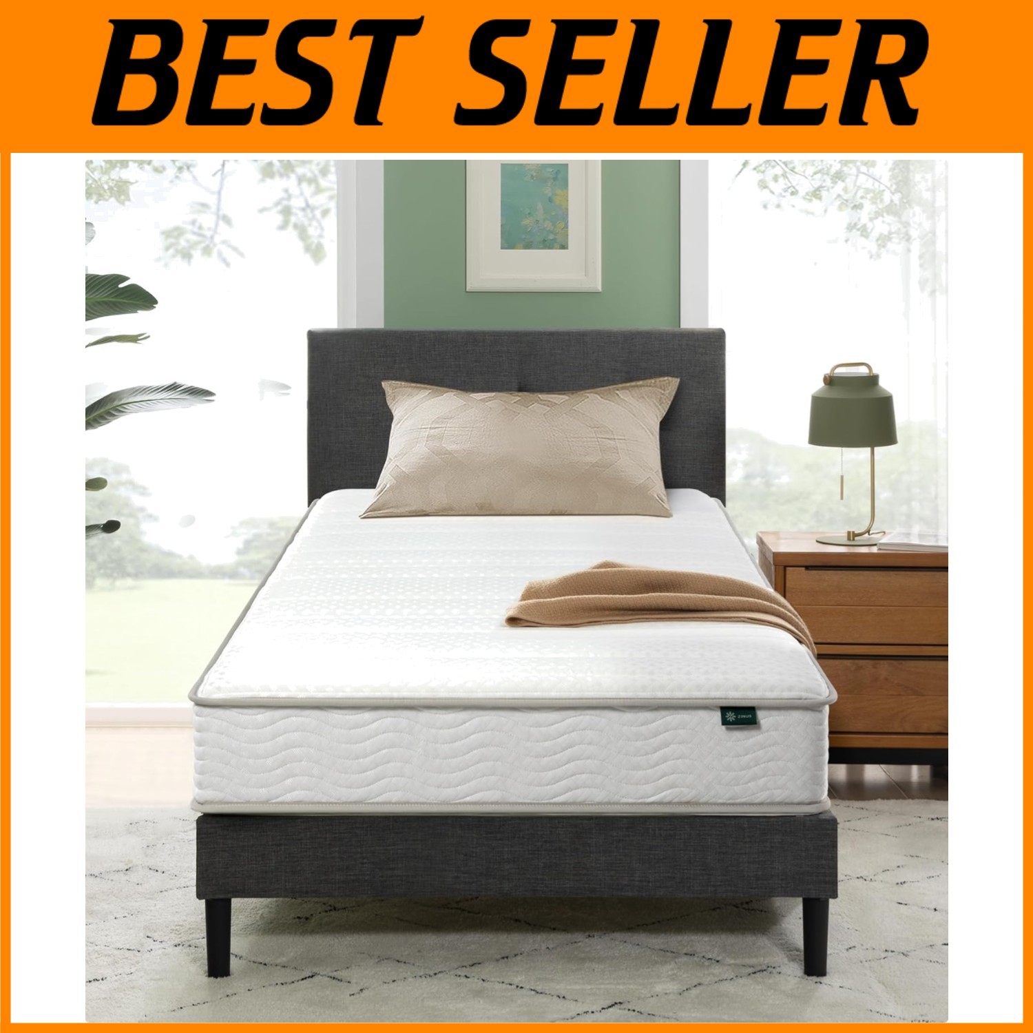 Hybrid Twin XL Mattress, Medium Firmness, Durable Support