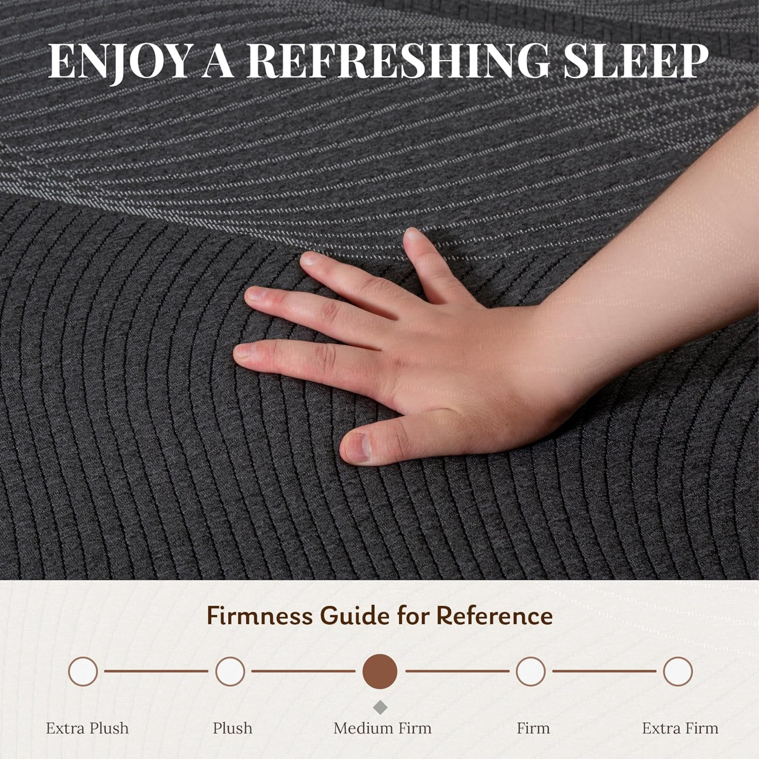 10 Inch Twin XL Mattress, Bamboo-Charcoal Memory Foam Mattress, Cooling & Pressu