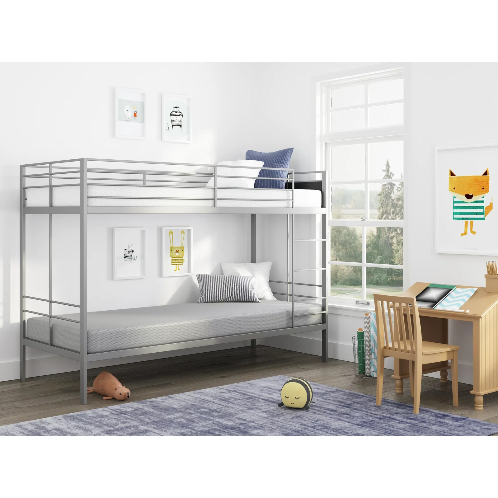 White Twin Memory Foam Mattress Bunk Bed Size 5″ 5 Inch Single Eggcrate Base