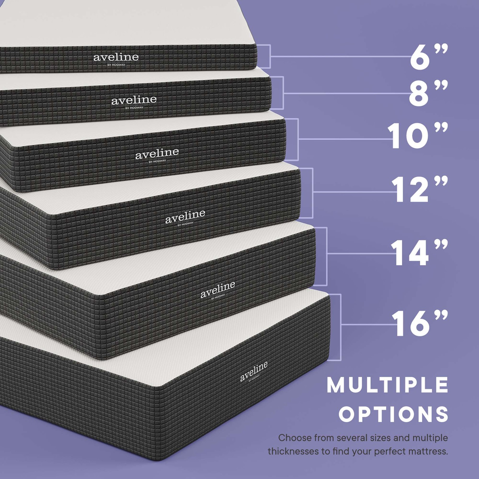 Modway 8″ Cool Gel-Infused Firm Queen Memory Foam Mattress With 10 Year Warranty