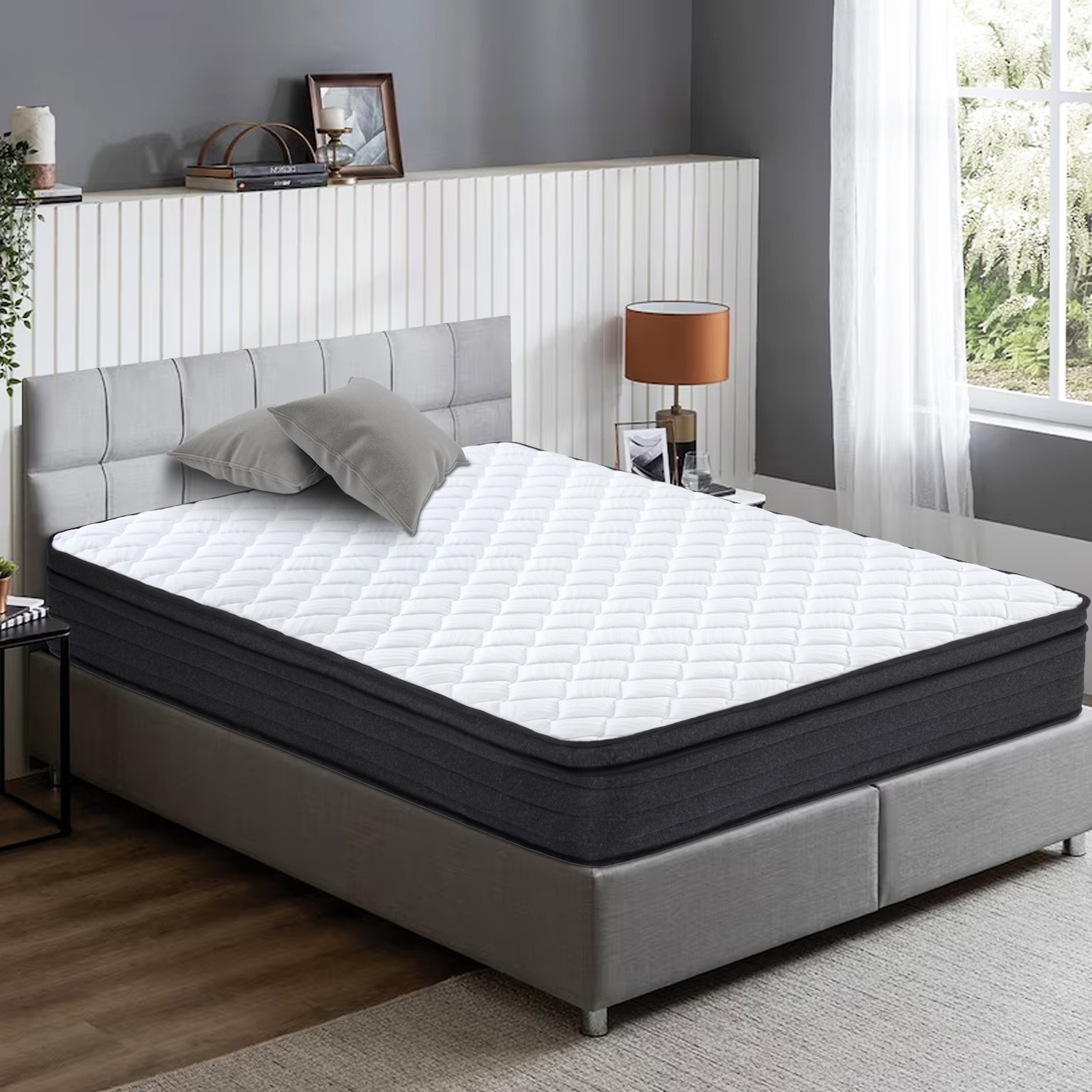 12Inch Twin Full Queen King Size Mattress Hybrid Foam Pocket Coils Bed in a Box