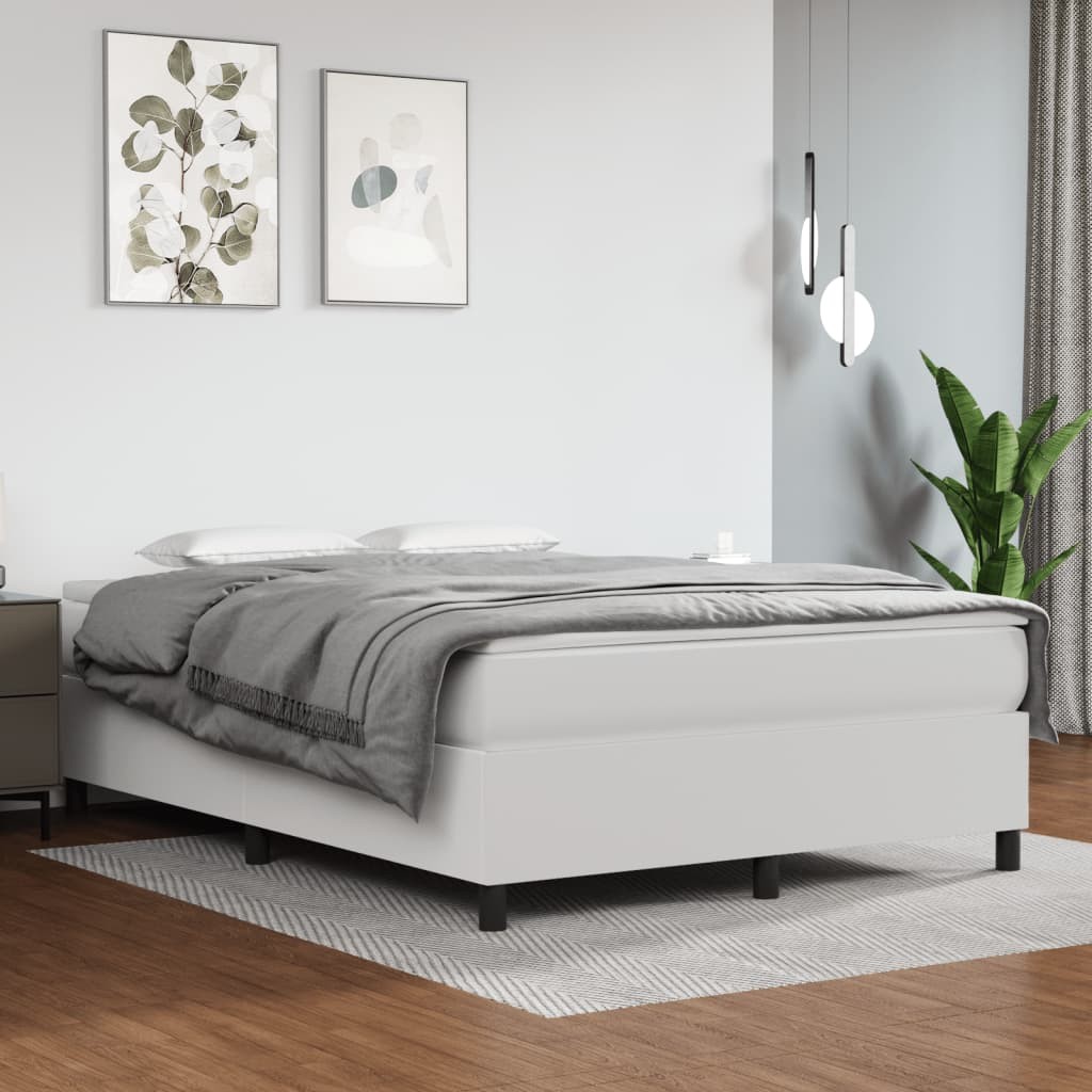 Bed Frame Upholstered Mattress Foundation Bedroom Furniture Faux Leather vidaXL