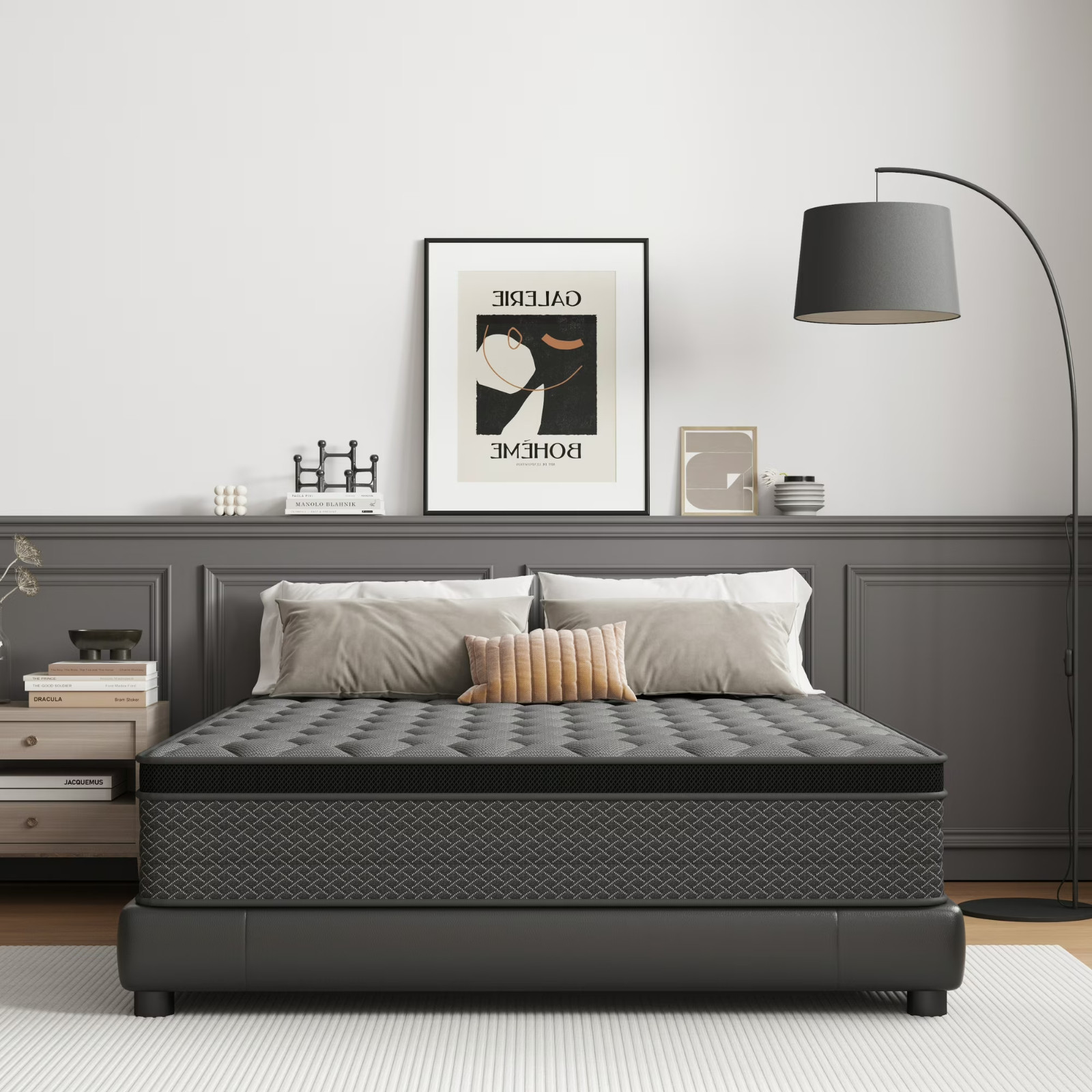 12″ Mattress In a Box Hybrid Pocket Foam Queen Mattress Memory Foam Best Sleep