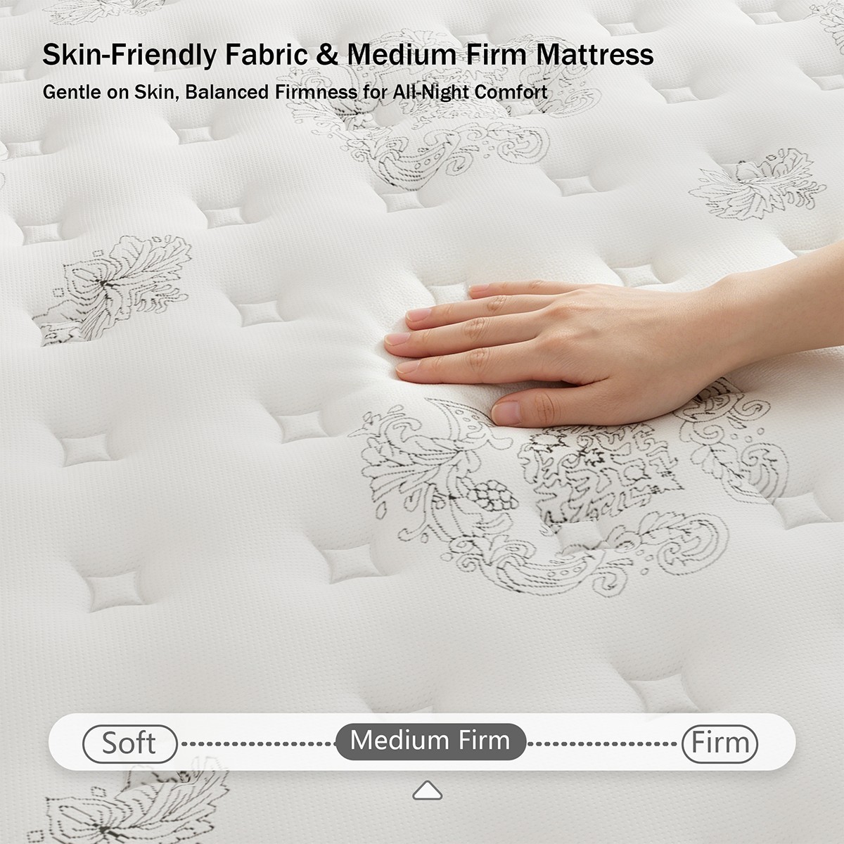 12″ 14″ Mattress In A Box Gel Memory Foam Pocket Spring Twin Full Queen King