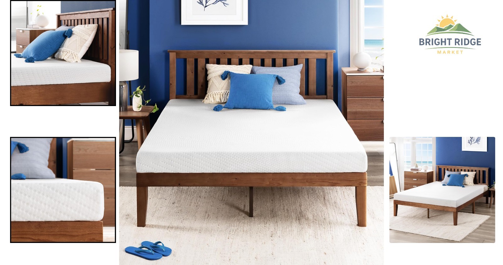 5-Inch Medium Firm Gel Memory Foam Mattress for Kids and Adults, Cooling Comfort