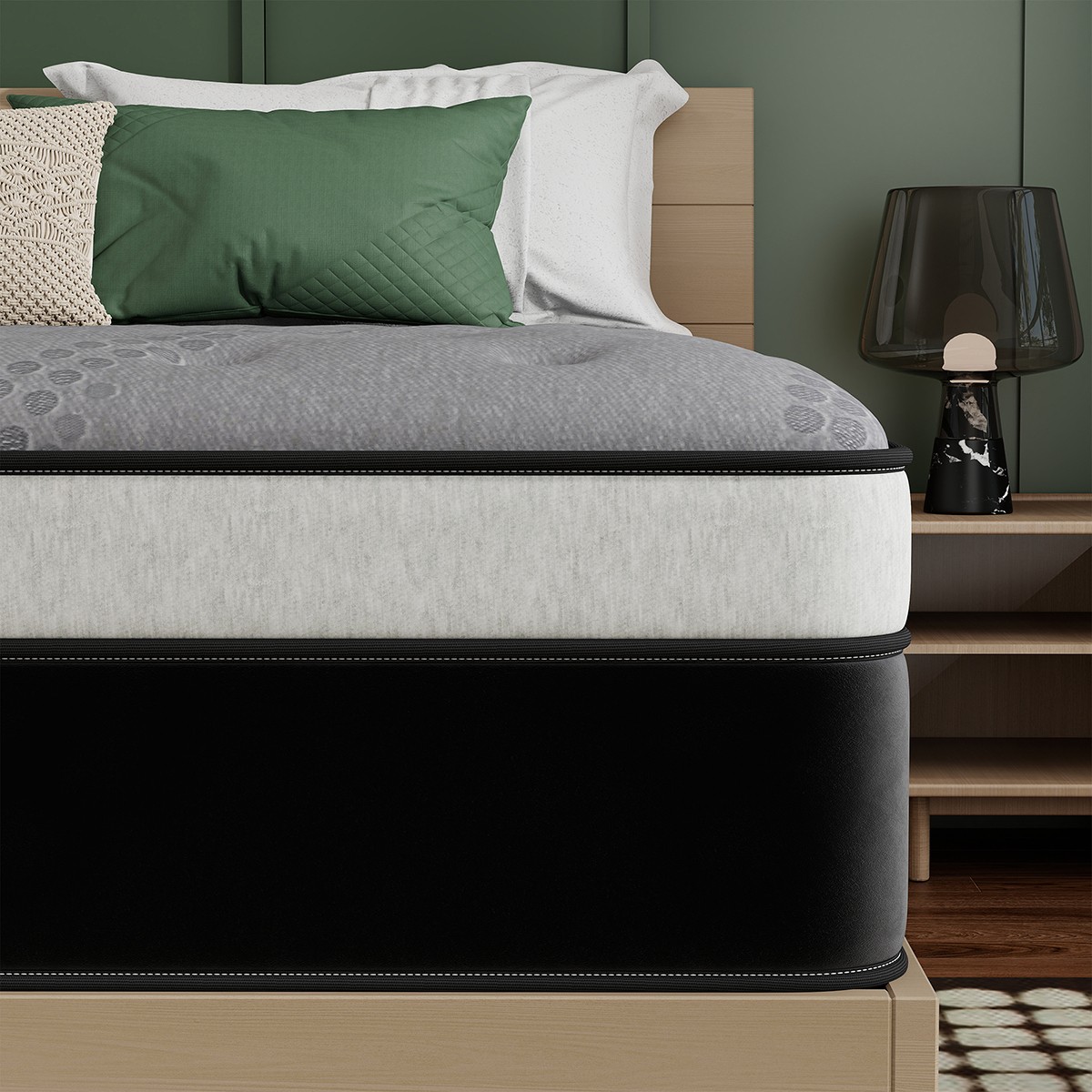 12″ 14″ Hybrid Mattress Gel Memory Foam Pocket Coils Twin Full Queen King in Box