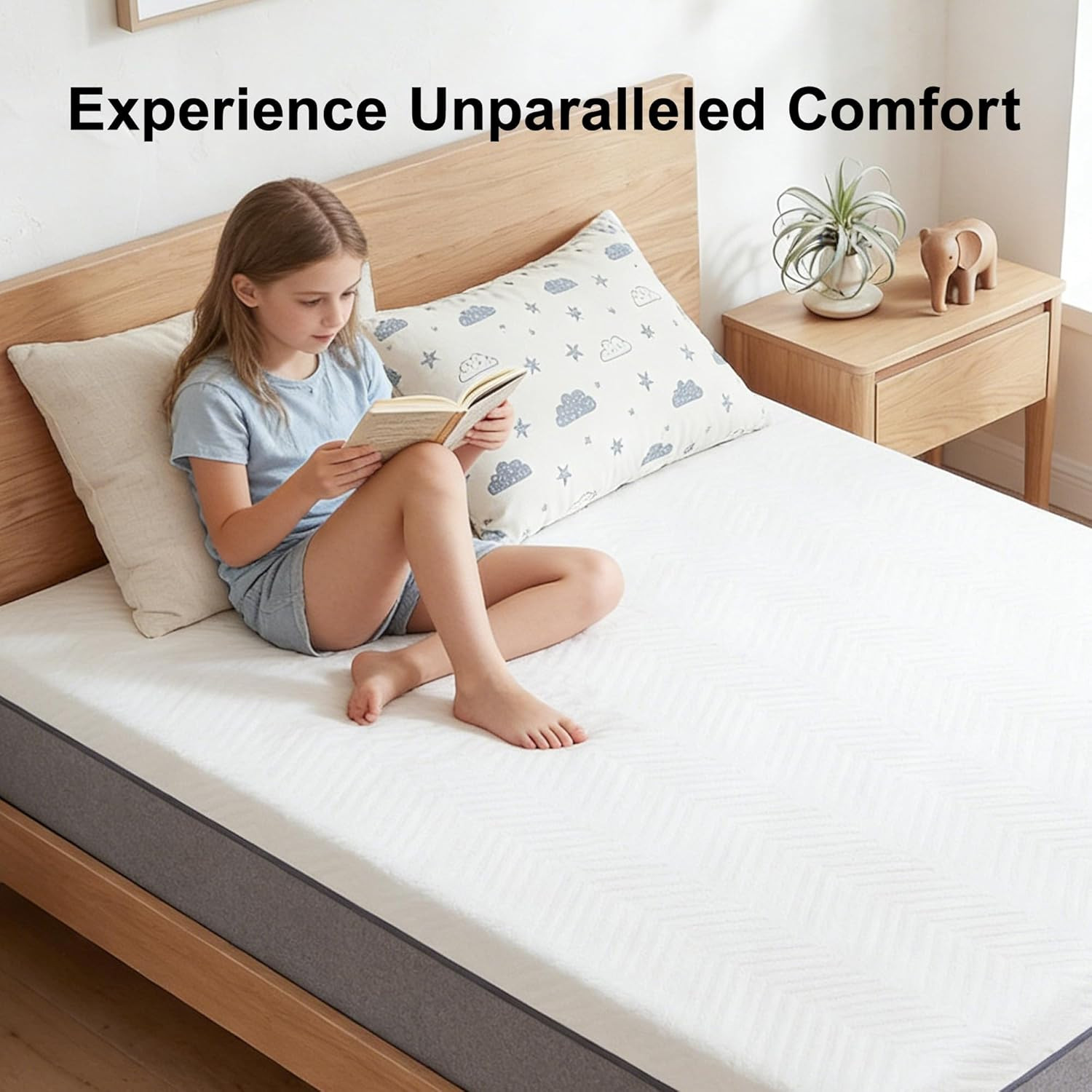 8 Inch Twin Mattress, Memory Foam Twin Size Bed Mattress in a Box, Soft and Comf