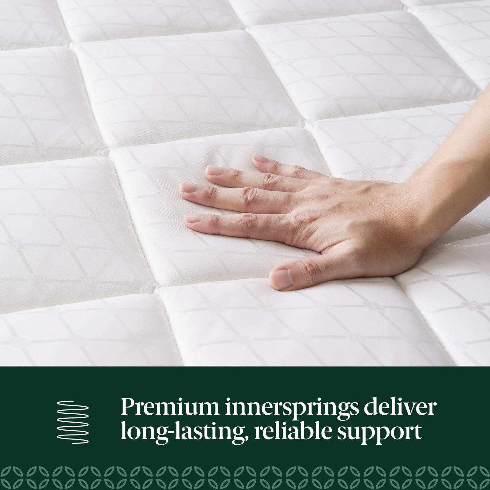 6 Inch Innerspring Mattress Full Size Bed Extra Firm Quilted Viscolatex Foam NEW