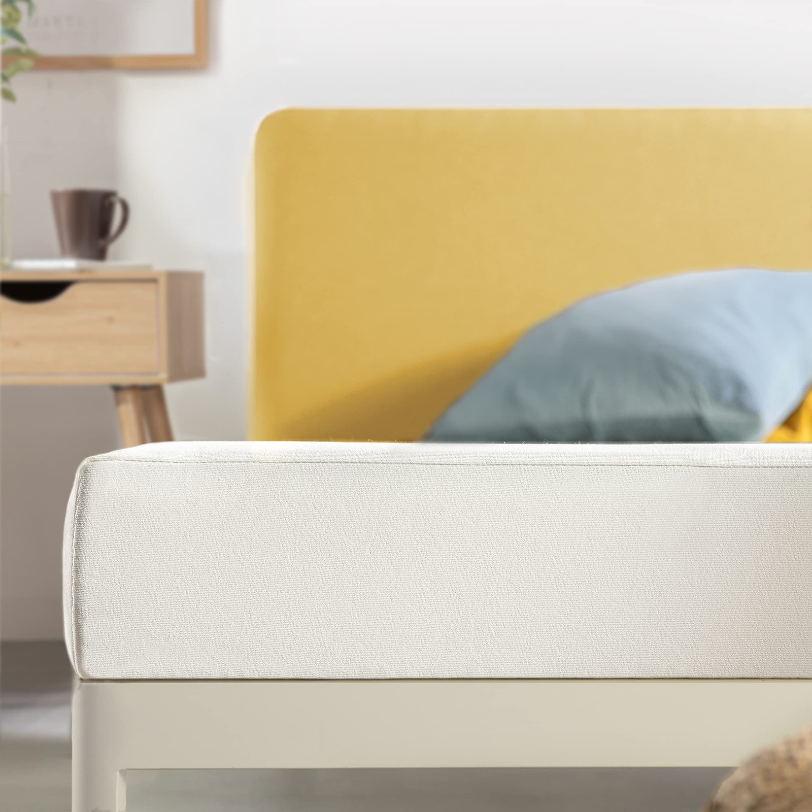 6 Inch Memory Foam Mattress with Green Tea CertiPUR US Certified Comfort