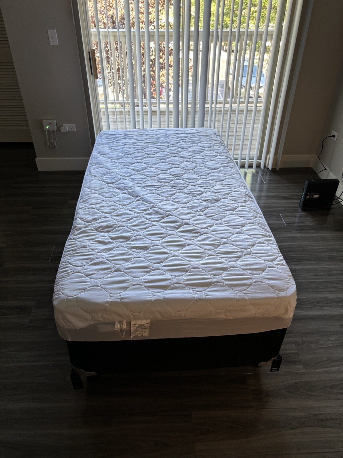 Sleepy’s Basic Innerspring Firm Mattress Twin Size Used Once + Frame And Cover