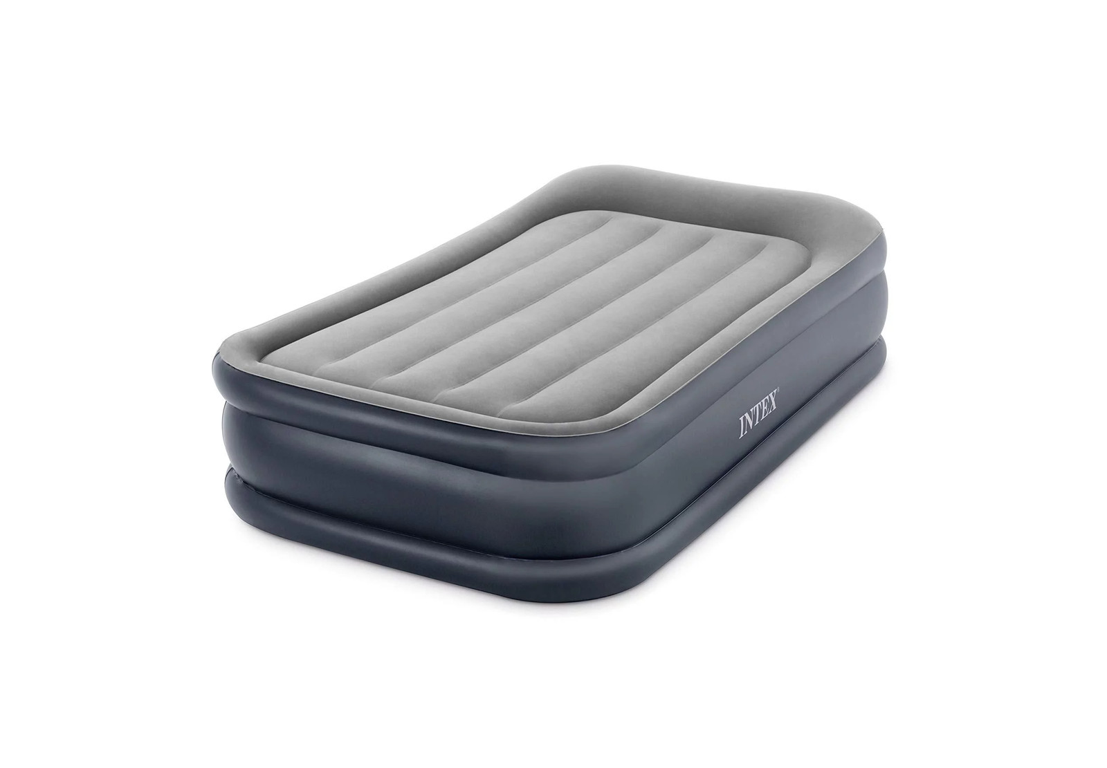 Intex 64131ED Dura Beam Deluxe Pillow Raised Airbed Mattress with Built In Pump,