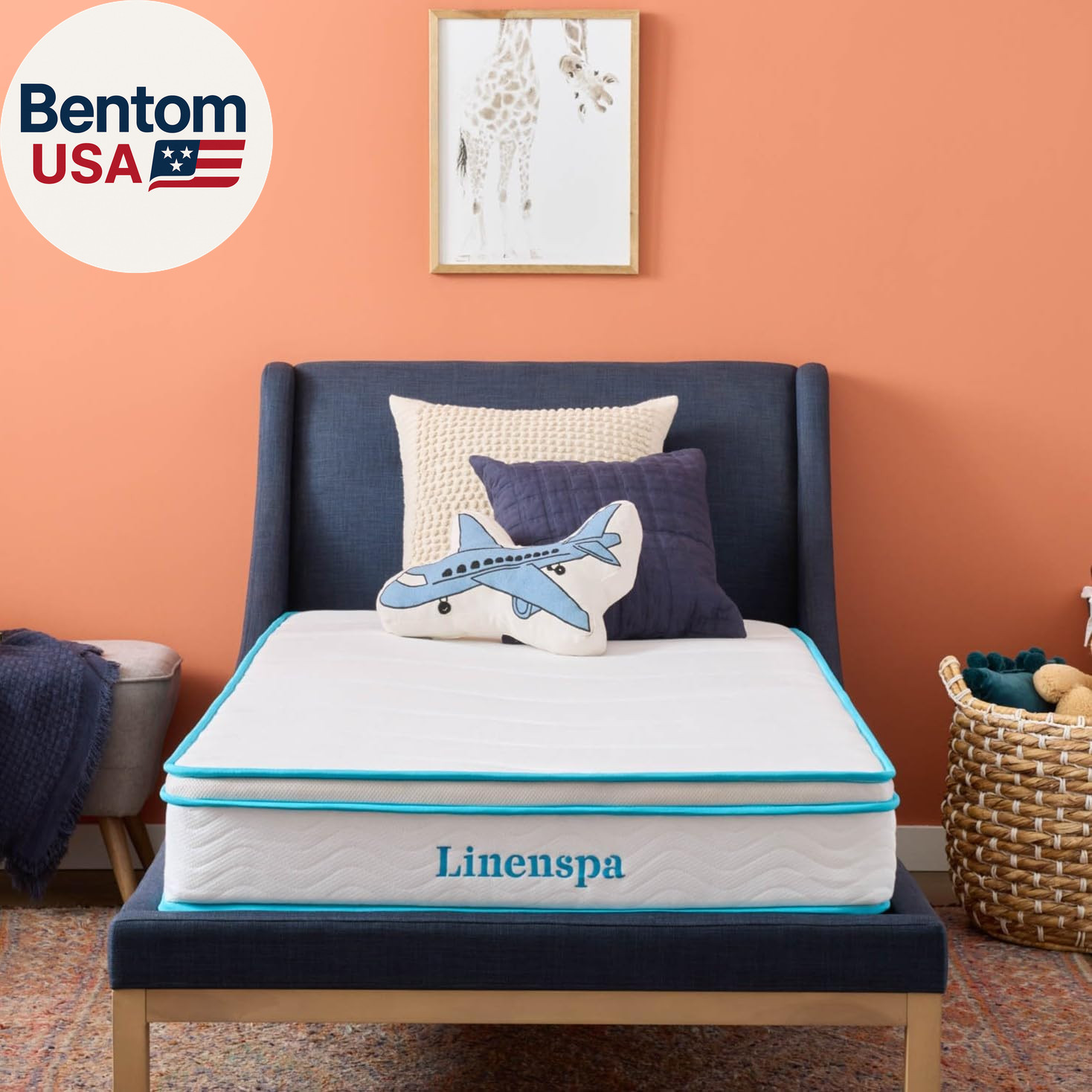 8in Hybrid Mattress Twin XL Medium Firm Memory Foam Spring Bed