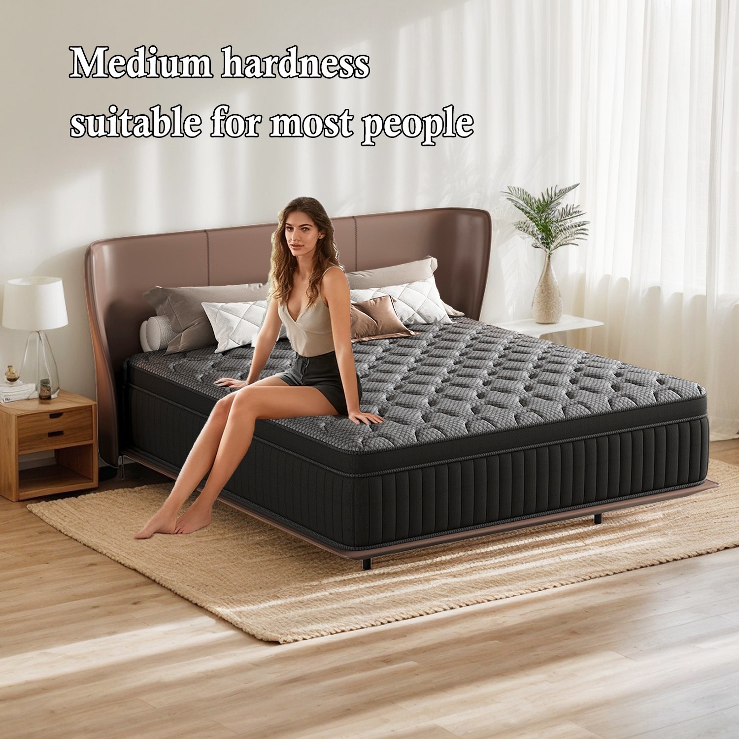 Hybrid Mattress in a Box–All Sizes–Firm or Medium Firm–8″10″ 12″ 14″Bed in a Box