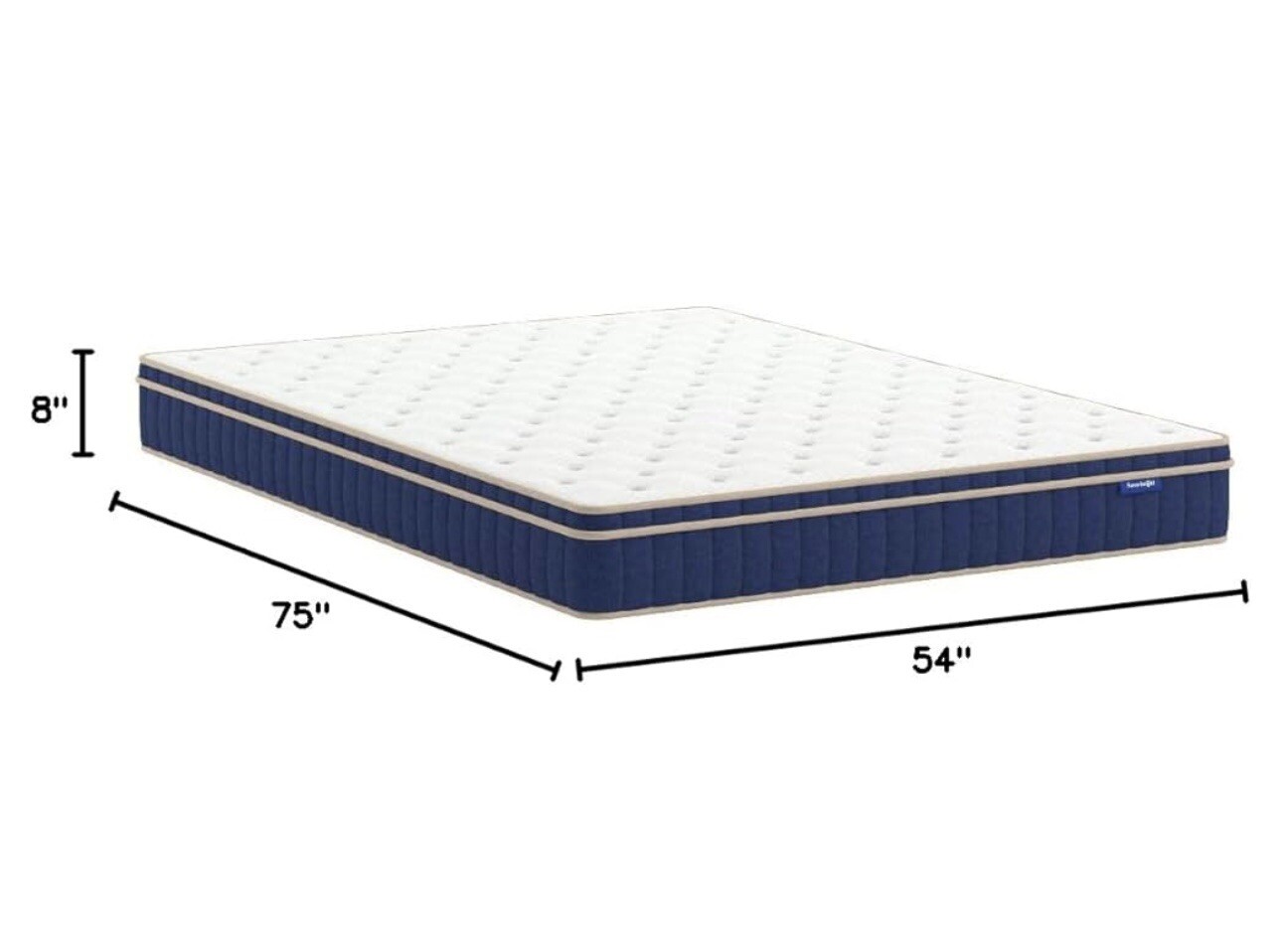 Full Mattress, 8” Full Size Hybrid Mattress W/ Gel Memory Foam & Pocket Springs