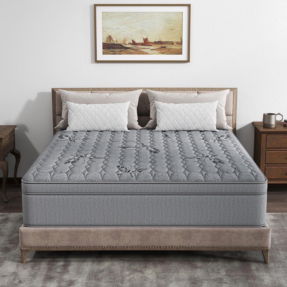 12″14″ Gel Memory Foam Hybrid Spring Mattress in a Box Twin Full Queen King Size