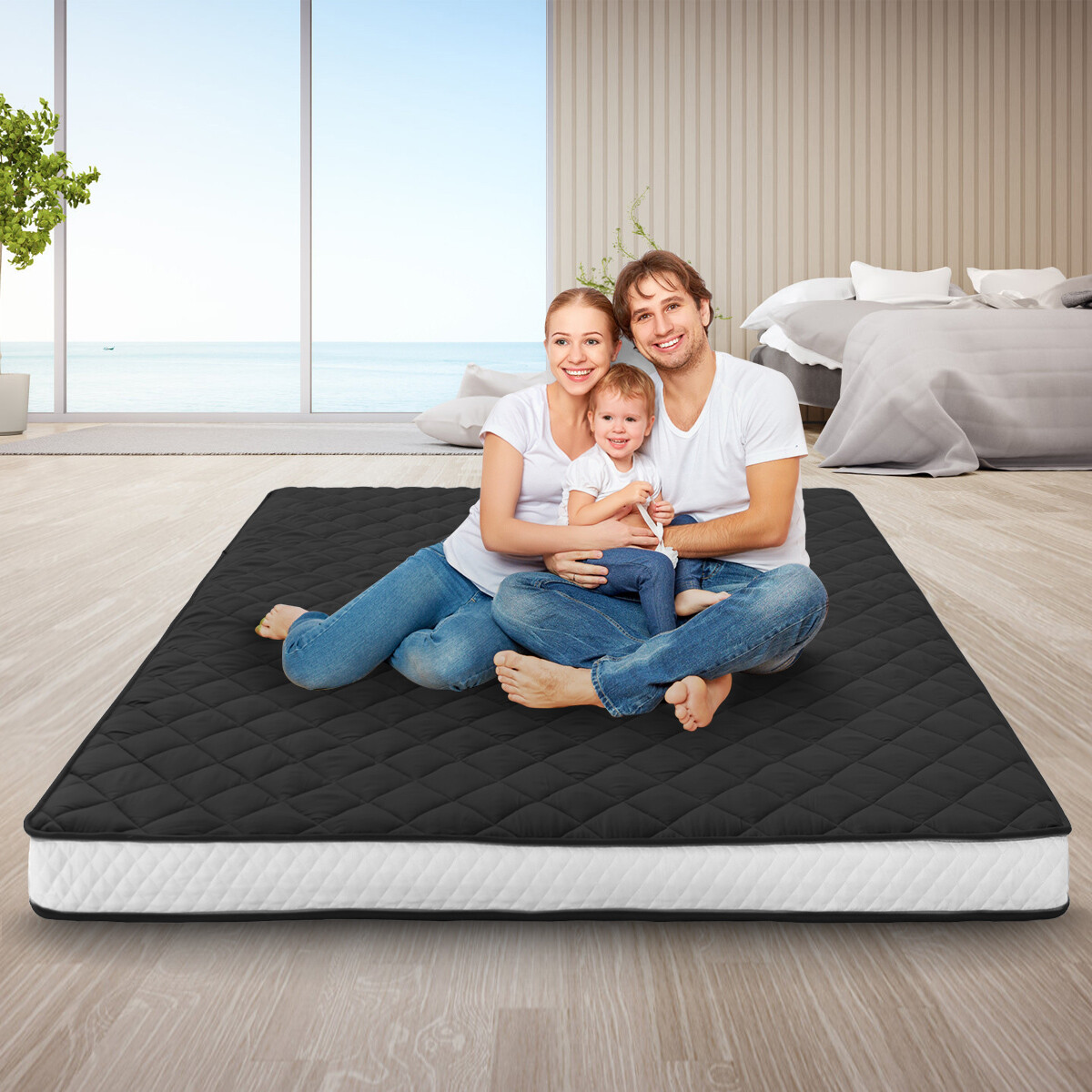 Roll Up Mattress Japanese Floor Mat Futon Mattress Foldable Tatami Sleeping Pad