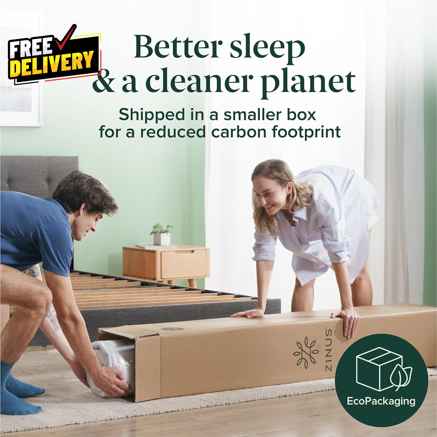 6 Inch Foam and Spring Hybrid Mattress New Version Twin XL Fiberglass Free M….