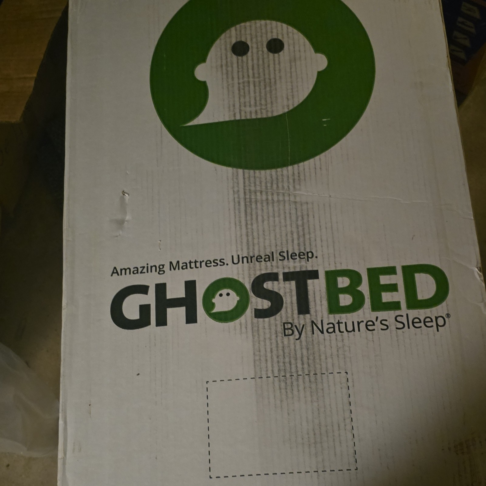 GhostBed Mattress in Box White Green for Bedroom Adults by Nature’s Sleep