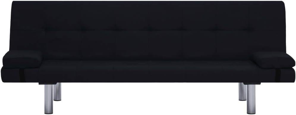 Convertible Sofa Bed, Modern 3-Seater Couch with Natural Wooden Fre,