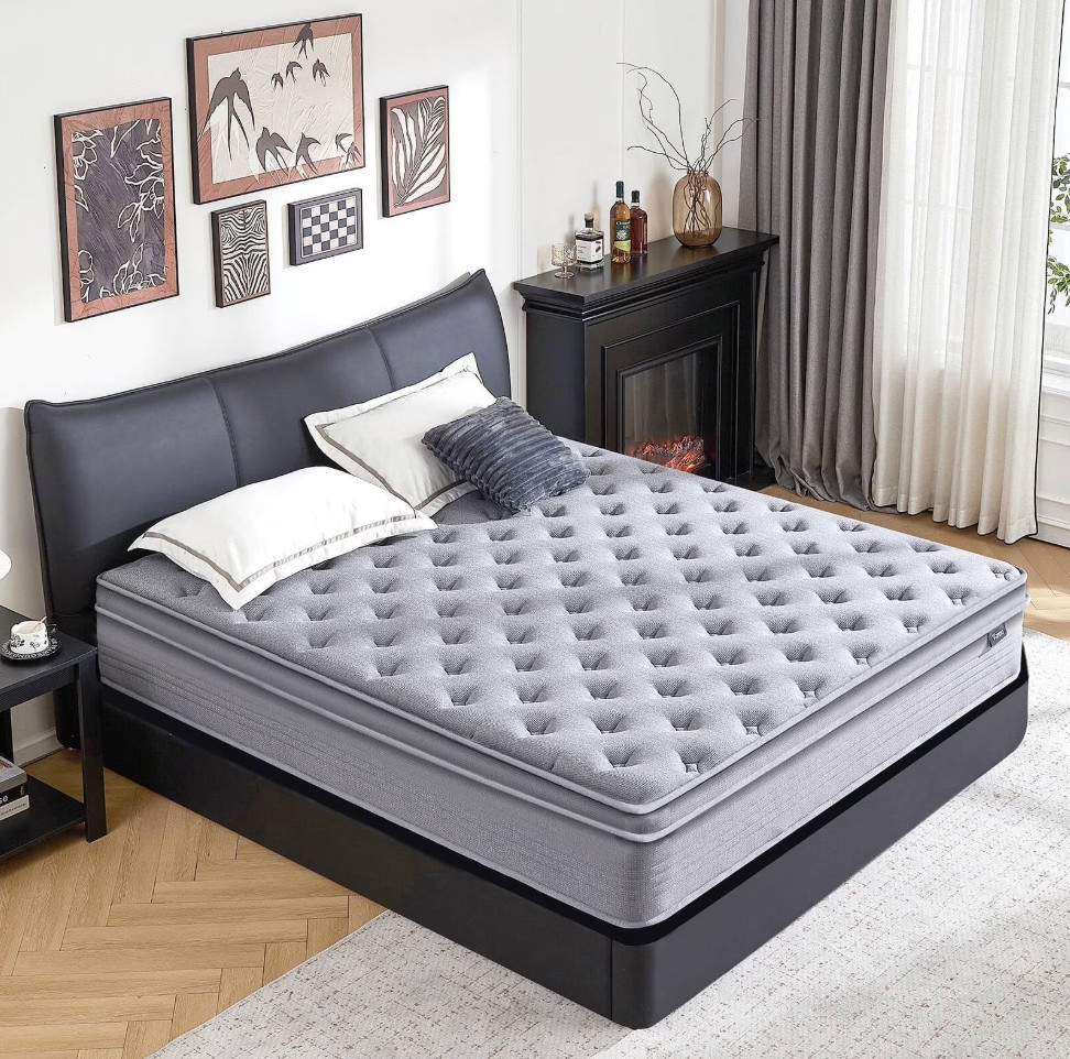Twin 10 Inch Hybrid Memory Foam Mattress Medium Firm Bed Colchon Twin Kids Cama