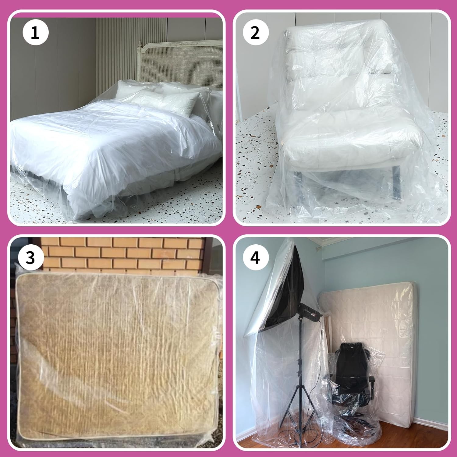 Mattress Moving & Storage Bag 100×60, Waterproof Dustproof Heavy Duty