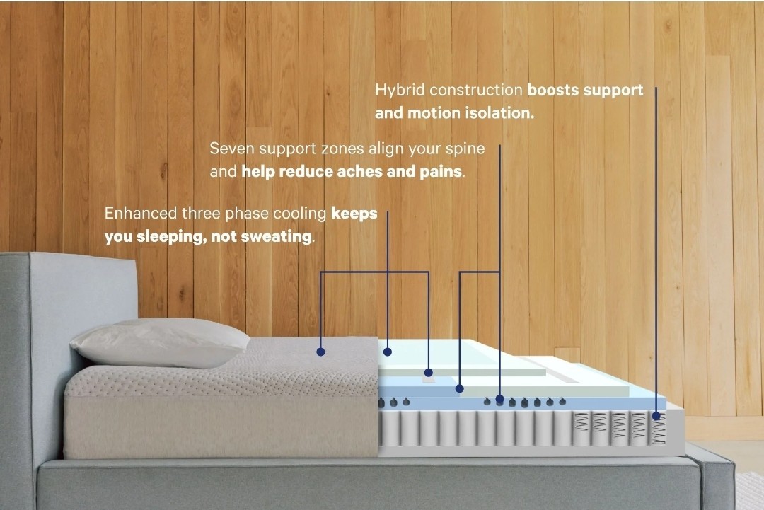 Casper Snow Max Cal-King Size Casper Snow Max Cal-King