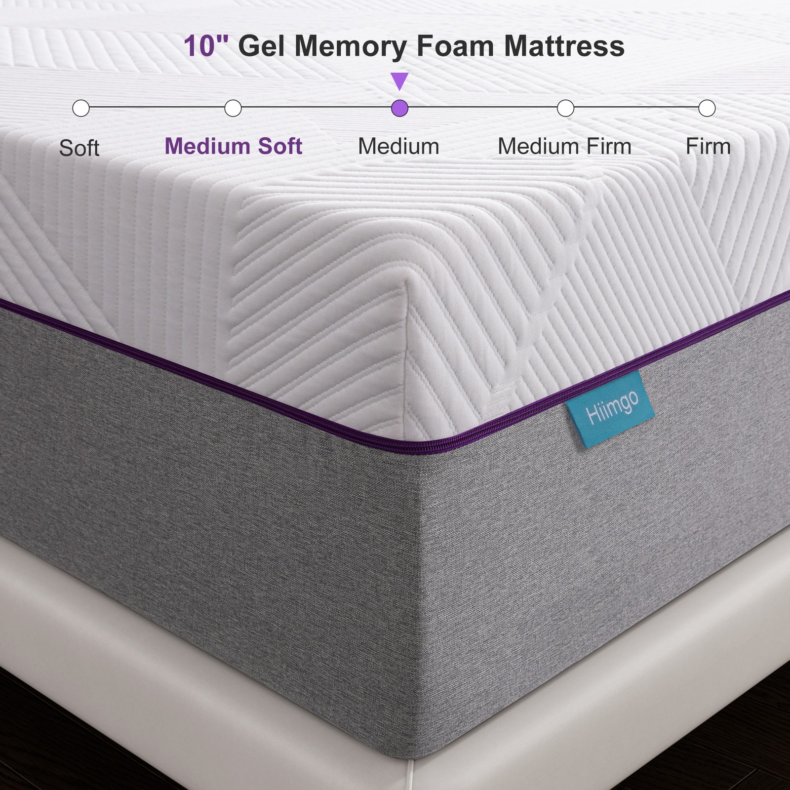 10/12 Inch Twin Full Queen Size Memory Foam Breathable for Sleep Mattress In Box