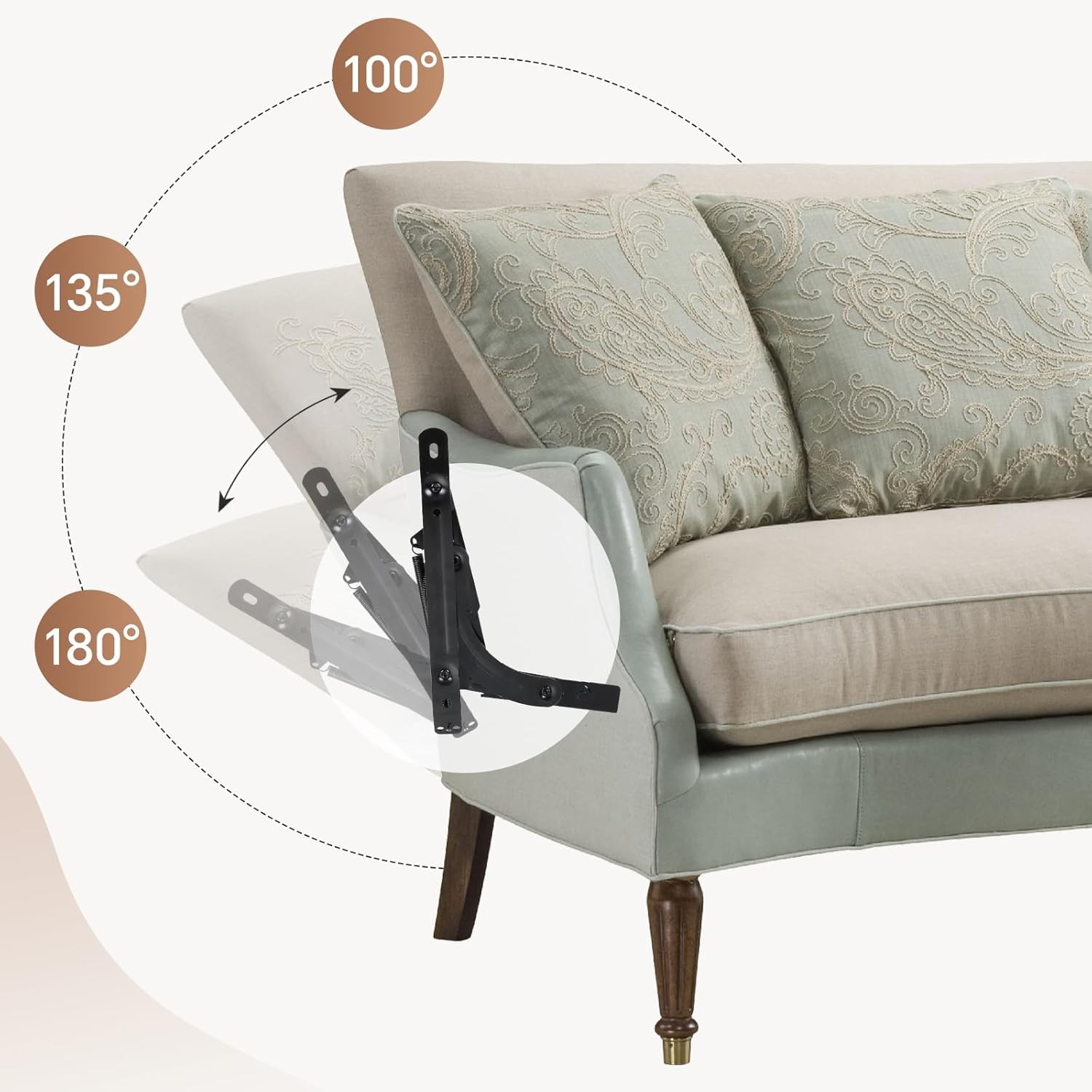 Sofa Couches Bed DIY Adjustable Spring Mechanism Futon Hin