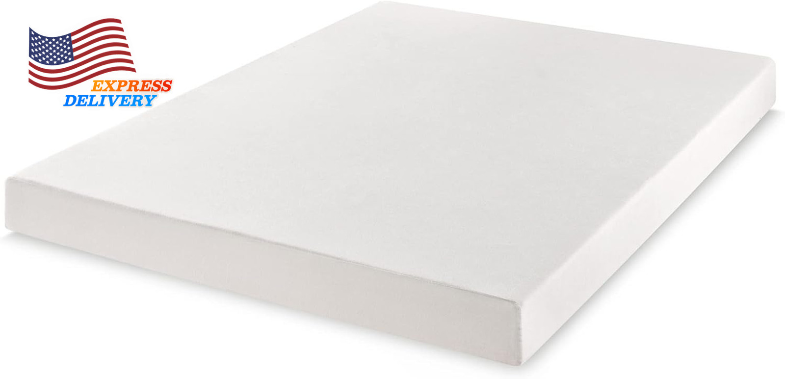 6 Inch Queen Short Mattress for RV Camper Green Tea Memory Foam