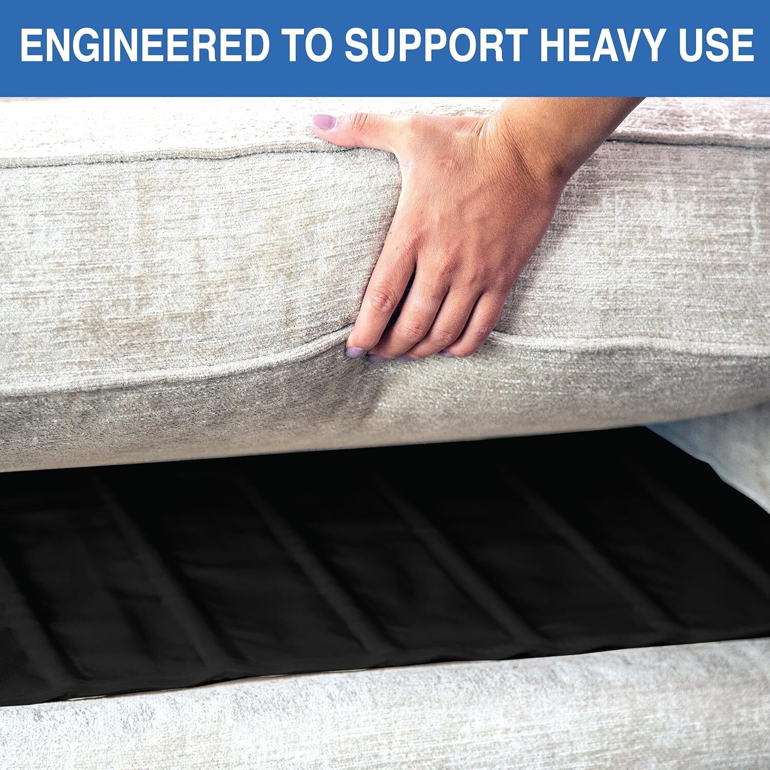 Furniture Fix Steel for Chair, Sofa, Loveseat, Sofa (66 x 17″), Black