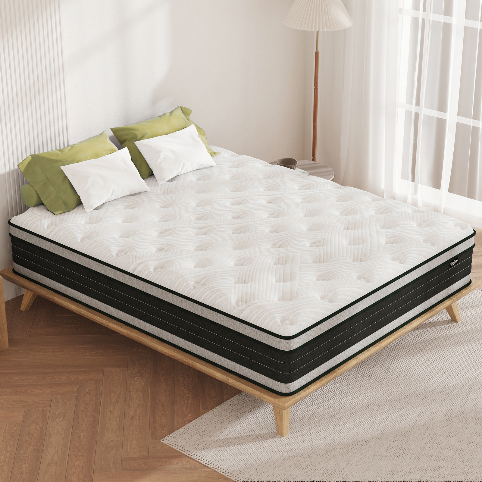 14 Inch Gel Memory Foam Hybrid Spring Queen Mattress in a Box Full King Size