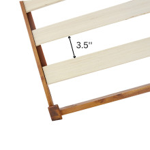 Dinkee 15″ Solid Wood Platform Bed Fre Without Headboard – Japanese