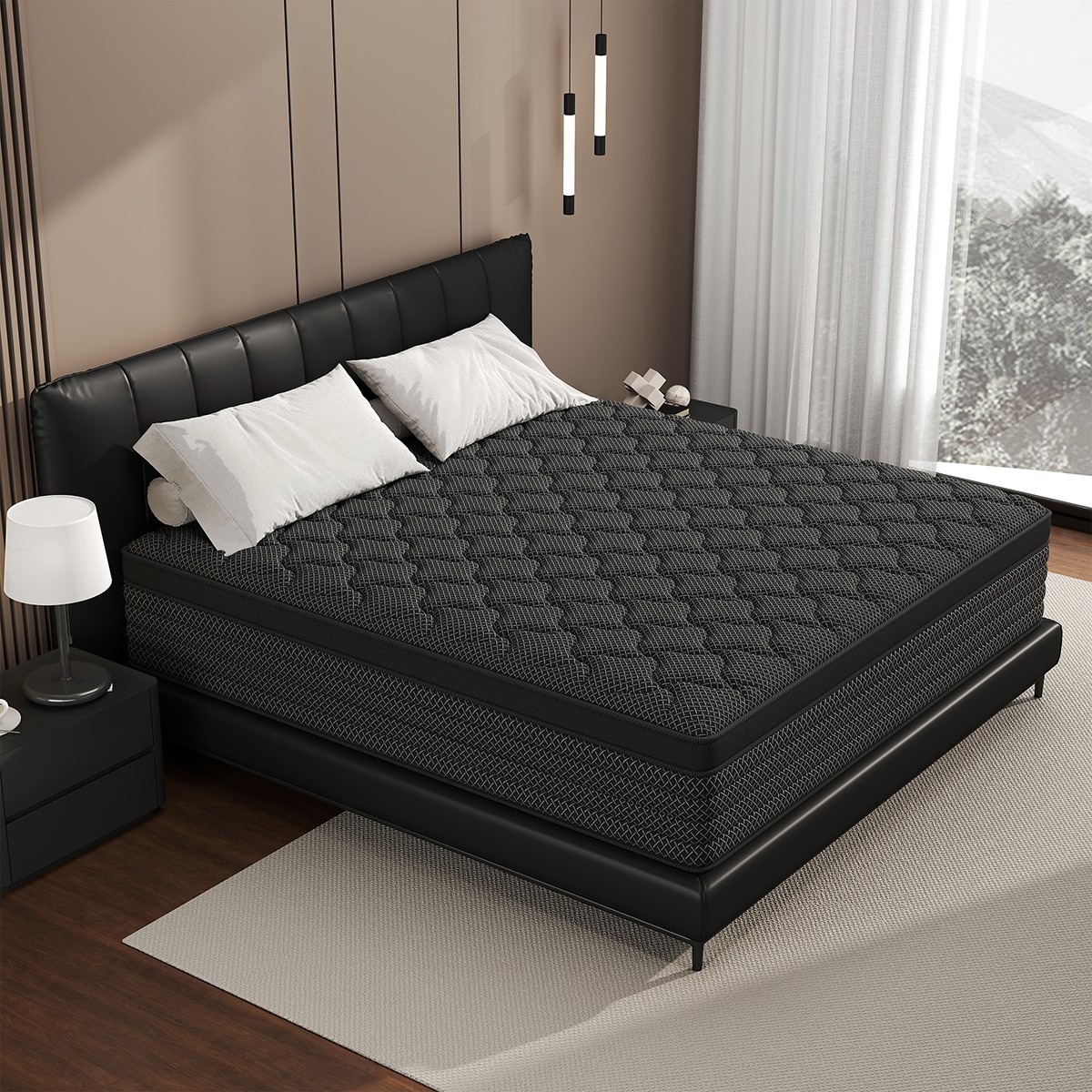8″/12″/14″ Gel Memory Foam Pocket Spring Mattress in a Box Twin Full Queen King