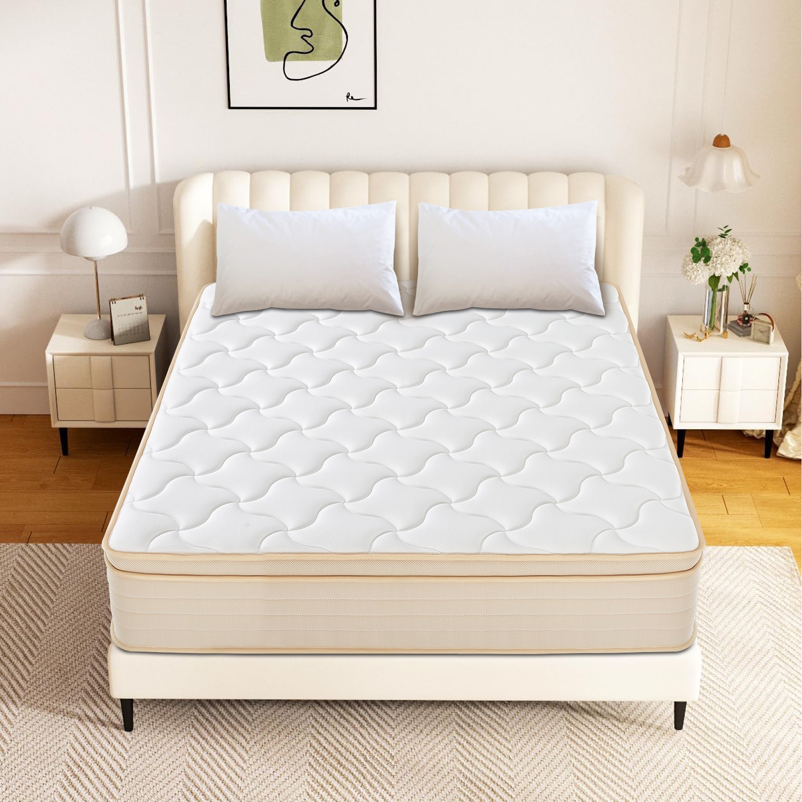 10″12″ Gel Memory Foam Hybrid Spring Mattress in a Box Twin Full Queen King Size