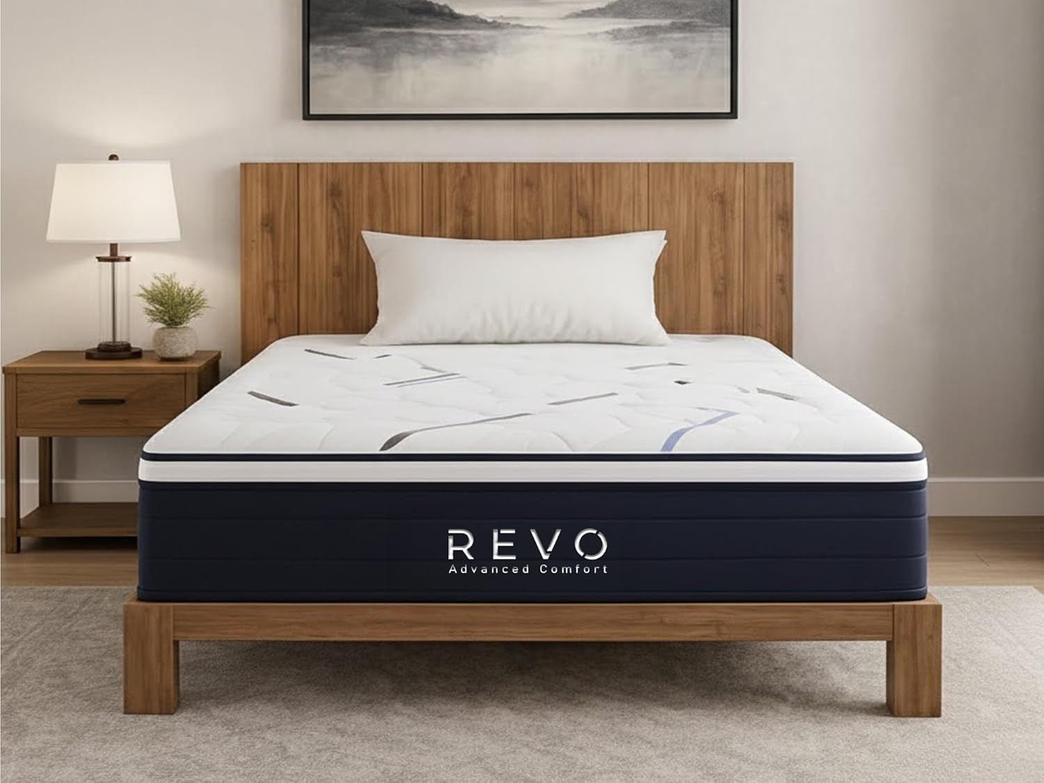 12-Inch King Hybrid Mattress with Cooling Gel Memory Foam & Coils
